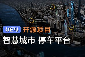 《UE4智慧停車數字孿生可視化》實戰項目