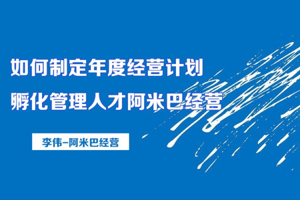 李偉-阿米巴經營-如何制定年度經營計劃，孵化管理人才阿米巴經營 （6講視頻）