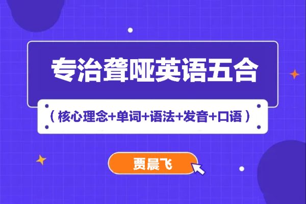 賈晨飛：專治聾啞英語五合一（核心理念+單詞+語法+發音+口語）