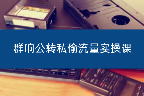 群響公轉私偷流量實操課，致力于擁有更多自持，持續，穩定，精準的私域流量！