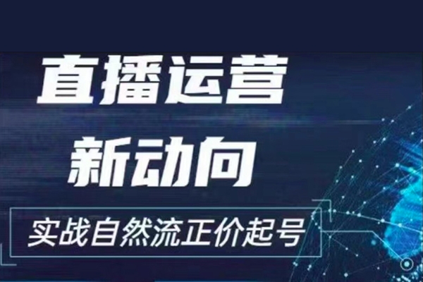 2024電商自然流起號，直播運營新動向，實戰(zhàn)自然流正價起號