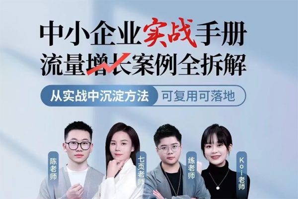 中小企業(yè)實(shí)戰(zhàn)手冊流量增長案例全拆解，從實(shí)戰(zhàn)中沉淀方法，可復(fù)用可落地