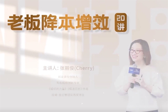 老板降本增效20講，管好三本五效，實(shí)現(xiàn)低本高效