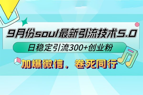 Soul最新引流技術5.0項目拆解