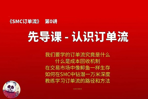 熊貓交易學社 黃金VIP 系統課13-SMC訂單流