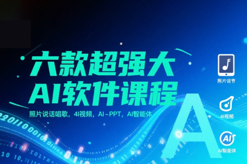 六款超強大AI軟件課程，照片說話唱歌