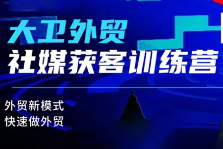 大衛(wèi)老師·外貿(mào)社媒獲客獨(dú)家訓(xùn)練營，外貿(mào)新模式，快速做外貿(mào)